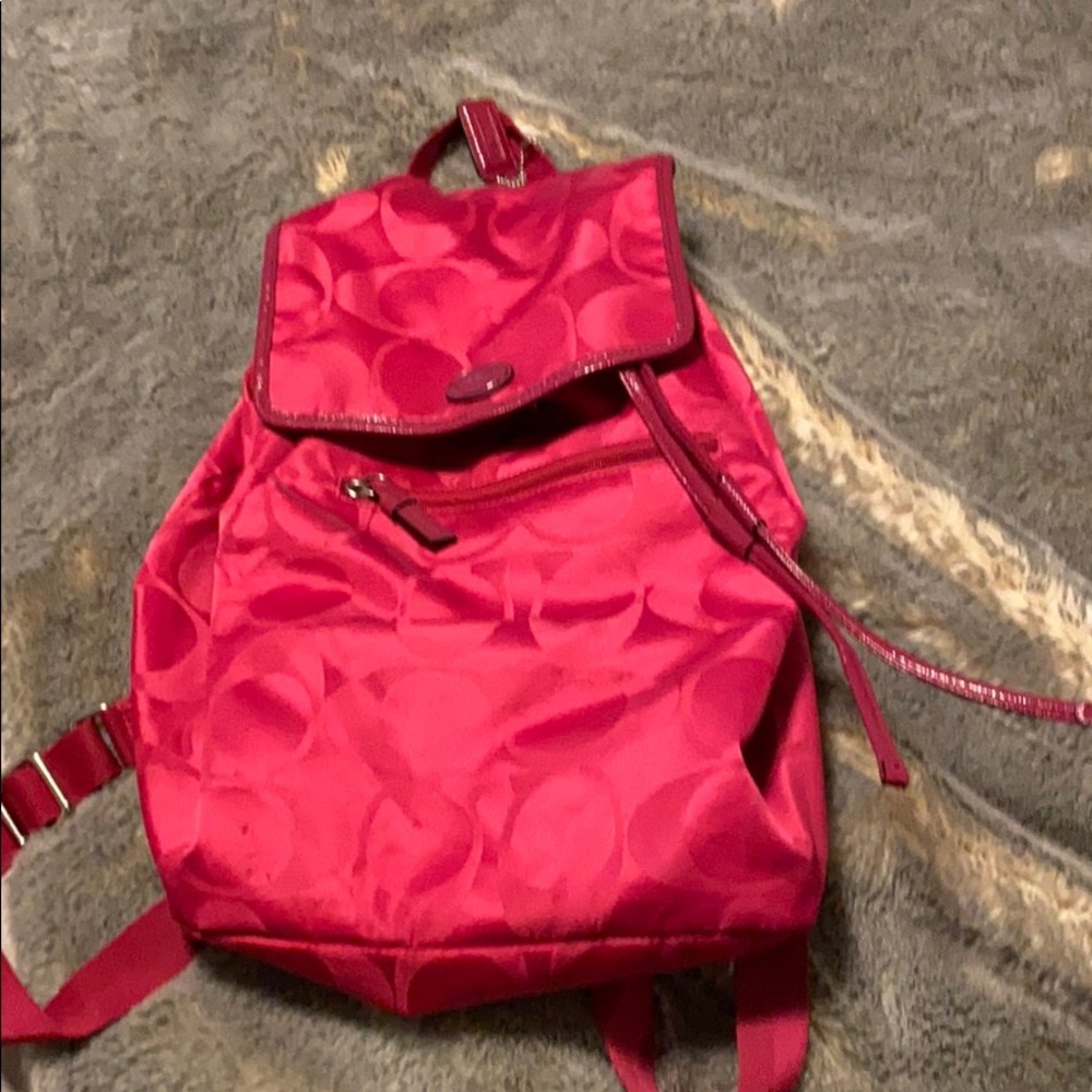Coach book bag.